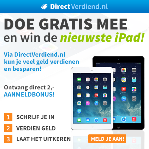 Online geld verdienen en besparen met DirectVerdiend.nl